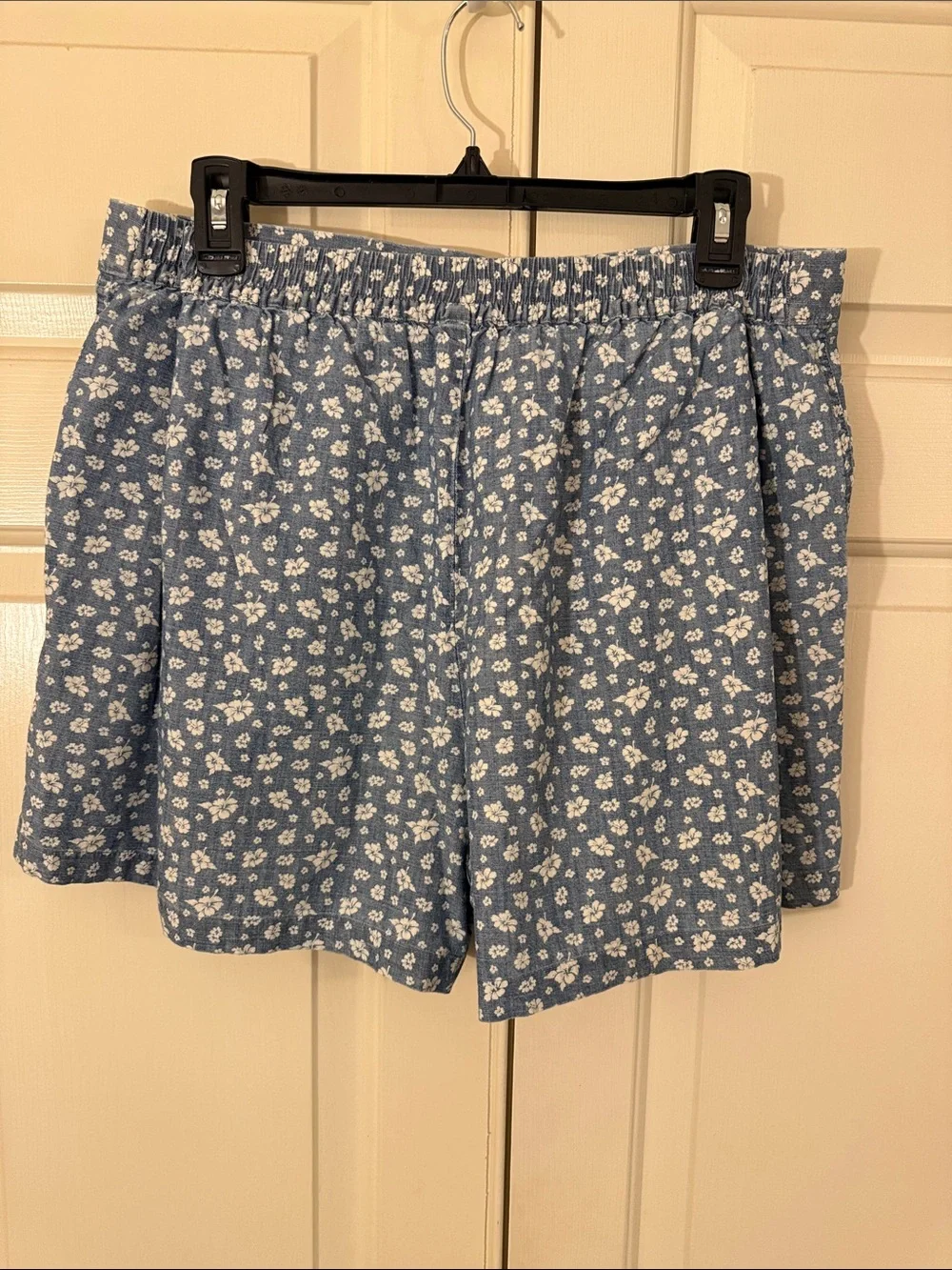 J. Crew Blue Floral Bermuda Shorts